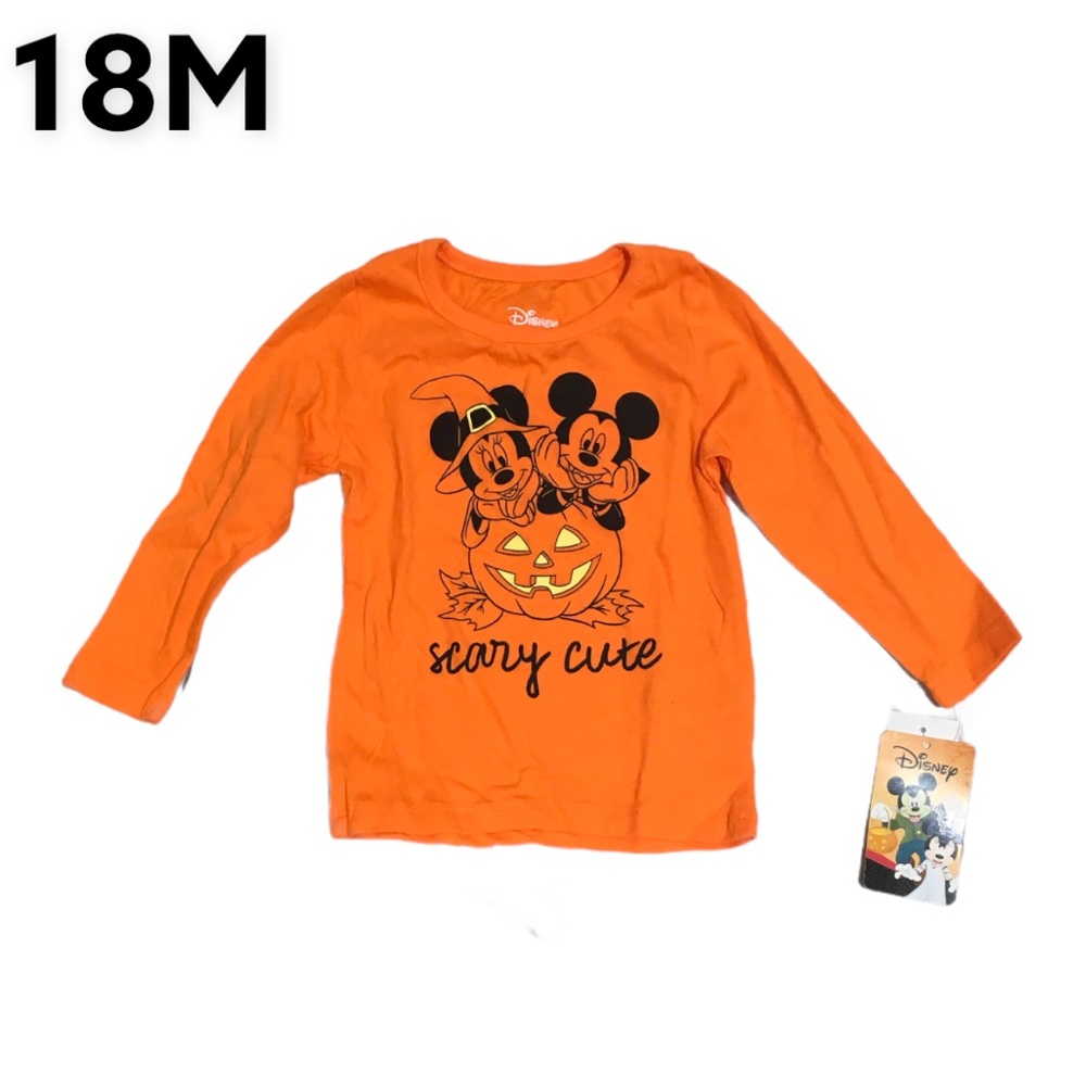 NWT 18M Minnie and Mickey Halloween L/S T-shirt